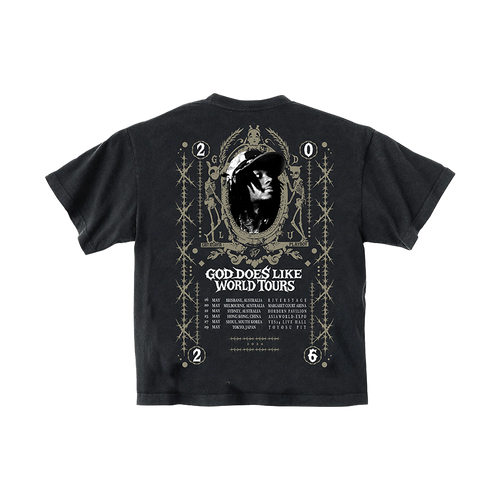 Faded Black J.I.D. AU/NZ Tour Tee