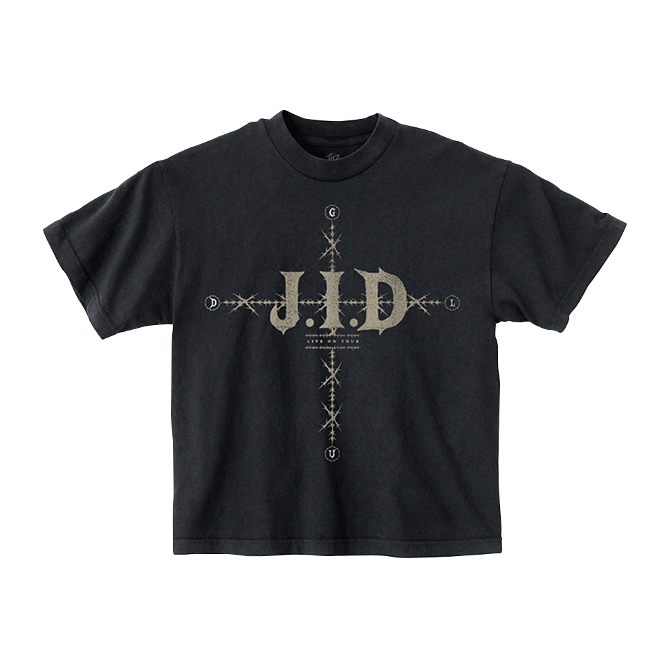 Faded Black J.I.D. AU/NZ Tour Tee